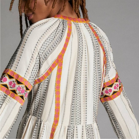Anthropologie Lottie embroidered Dress - Picture 4 of 11